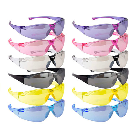 Safe Handler Variant Full Color Variety Safety Glasses (12-Pack) SH-VSGA-CLCT-MS11-12